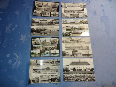8x Postcard Postcard Postcard Greetings from Wolfsburg Volkswagen City