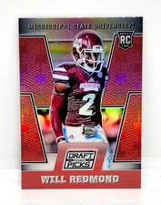 WILL REDMOND ROOKIE RED PRIZM ~ 2016 COLLEGIATE DRAFT PICKS RC #214  MS BULLDOGS