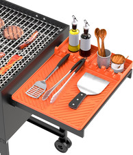 Silicone Grill Mat Compatible with Blackstone, BBQ Griddle Tools Mat with Drip P