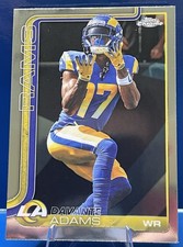 Topps 2025 Chrome Davante Adams Los Angeles Rams #165 NFL Football Card