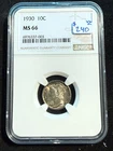 1930 MERCURY DIME NGC MS 66 003