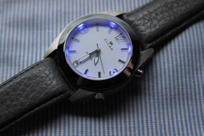 Uhr Watch ELCAR Original Vintage Neu mit Innenlicht