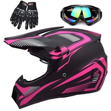 TXXFWJ Adult Motocross Helmet Medium Pink