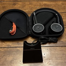 Jabra Evolve 75 Wireless Headset HSC040W + Dock, Dongle & Case Bluetooth Tested Jabra Evolve 75 Wireless Headset HSC040W + Dock, Dongle & Case Bluetooth Tested - Image 1