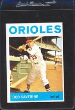 Sandy Koufax Back Error Card Bob Saverine Front 1964 Topps Baseball