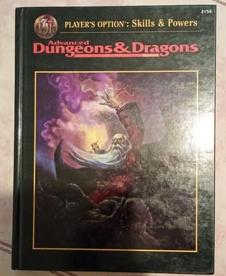 Advanced Dungeons & Dragons 2nd ed. Player's Option Skills &  Powers Hardcover