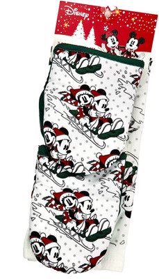 Christmas Kitchen Towel Mini Oven Mitts Kitchen Set Mickey Mouse Minnie Mouse