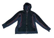 Dovetail Workwear Womens Full Zip Hoodie Sweatshirt Size L Black Gray