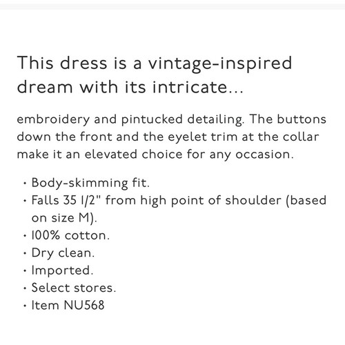 Neu mit Etikett Madewell Gr. XS Biesen Ösen Minikleid 158 $ - Make-up - Bild 11 von 11