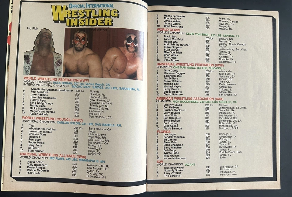 1987 Wrestling Insider RICKY The STEAMBOAT Randy Macho Man SAVAGE Elizabeth  - Image 2 of 4