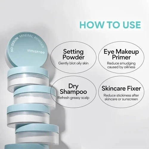INNISFREE No Sebum Mineral Powder Loose - 5g - Oil Control UPGRADE - *UK Seller* - Image 4 of 4