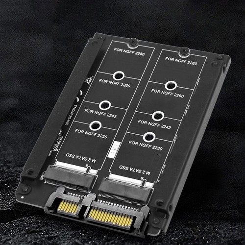 Adaptateur M2 SATA SATA3.0 6 Gbps Riser Board B+M Key M2 SATA Add On Cards NGFF SATA - Photo 5/21