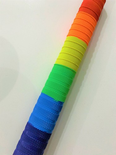 Cricket Bat Handle Grips- Premium Quality Multi Colour Grip- Rainbow Style - 第 1/4 張圖片