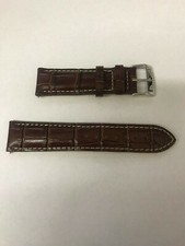 Citizen Men's AT0810-04X Brown Leather Band Silver Buckle Replacement 22MM Band