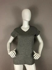 JHK Womens Short Sleeve Basic Gray T Shirt Size L