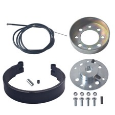 4" Band Brake Pin Brake Drum 60" Brake Cable Sprocket Hub Bore Keyway Mini Bike