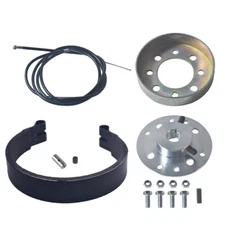 4" Band Brake Pin Brake Drum 60" Brake Cable Sprocket Hub Bore Keyway  Mini Bike