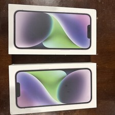Lot of 2 Original Box for Apple iPhone 14 - Space Pink