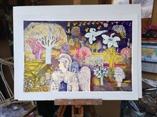 Raffaele De Rosa, tecnica litografica copia firmata V/XX 65x46 cm