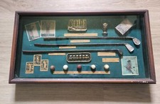 Vintage History of Golf Wooden Shadow Box 20" W x 11" H