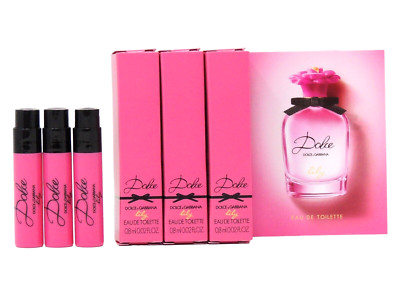 D&G DOLCE & GABBANA DOLCE LILY EDT .8ml .02fl oz x 3 PERFUME SPRAY