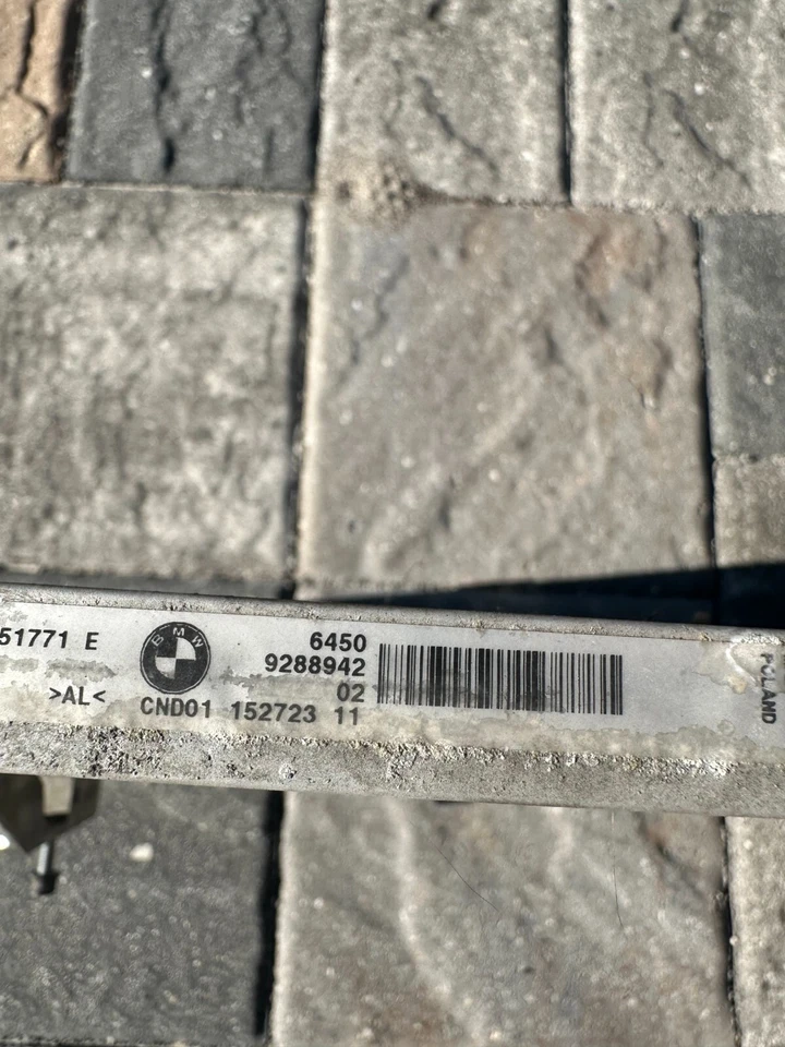 2012-2016 BMW F30 320i 328i 330e 335i F32 428i 435i A/C Condenser with Drier OEM - Image 3 of 3