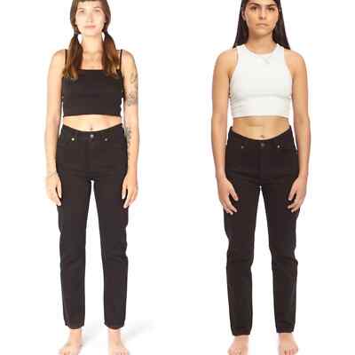 Decade Studio Alex Slim Straight Jeans Black Wash Size 28