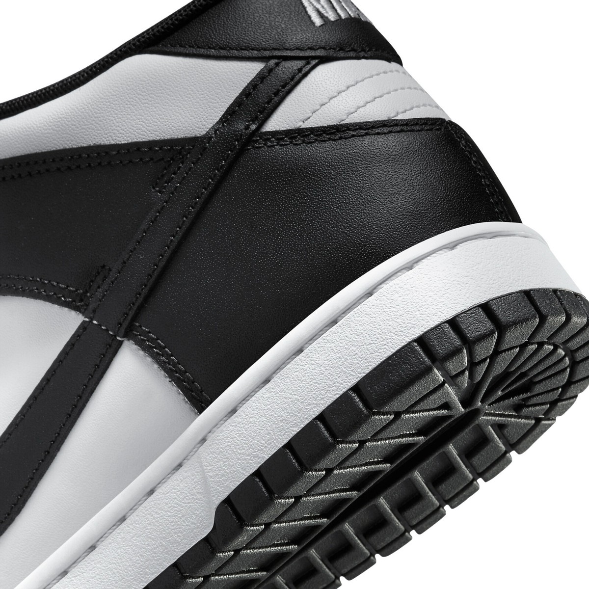 Nike Dunk Mid 'Panda' White Black Leather Men's Lifestyle Sneakers