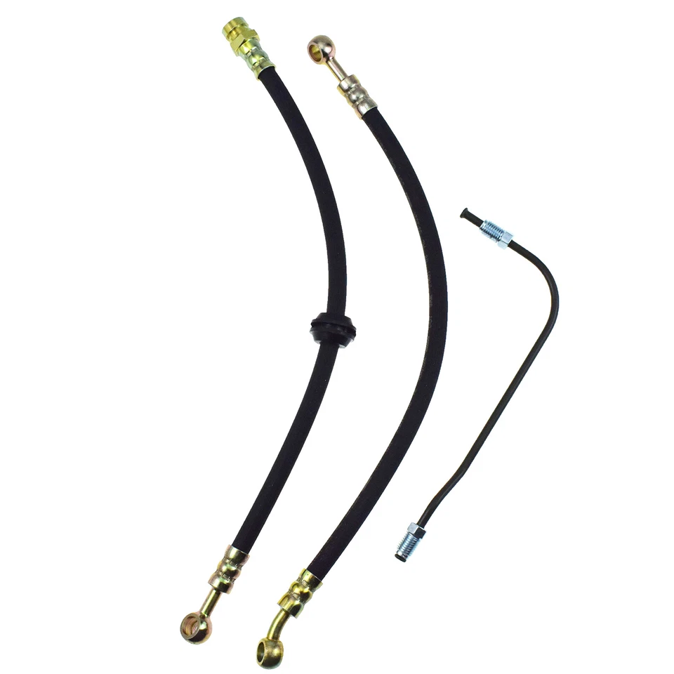Brake Hose Kit w/ Brake Pipe for Honda CB350/360/400F/450K/500/550K/750K/750F - Imagen 2 de 4