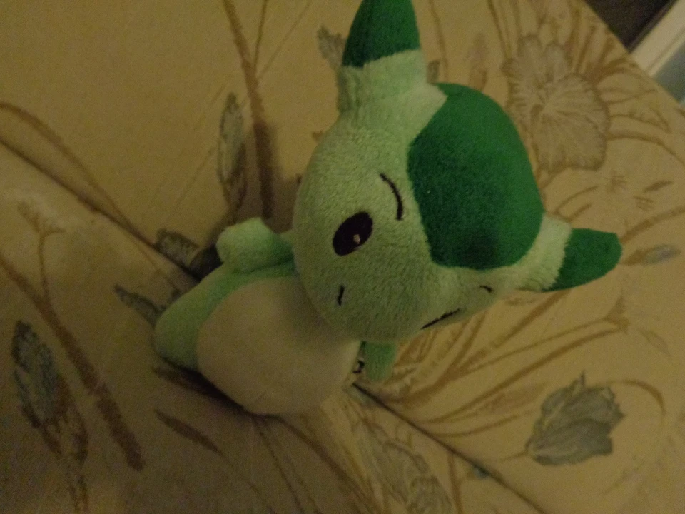 罕见 NATSUME 日本 HOMETOWN 故事绒布娃娃雕像 绿色龙 视频 游戏玩具 — 第 4/4 张图片