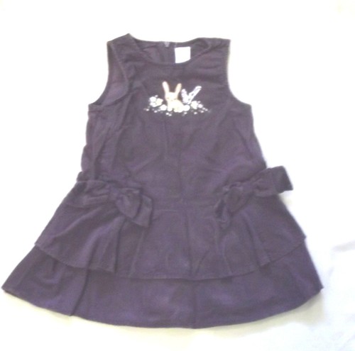 Purple Corduroy Jumper Dress EUC Size 