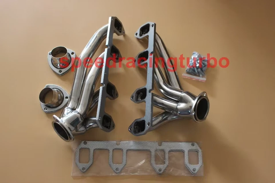 Stainless Shorty Hugger Exhaust Headers for Ford Big Block FE 330/360/390/428 Foto 2 de 2