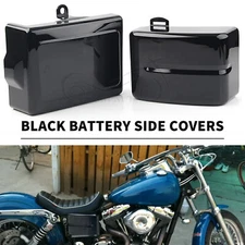 Black Battery Side Cover Fairing Fit For Harley Dyna 2006-2017 FXDF FXDB FXDWG