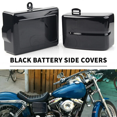 Black Battery Side Cover Fairing Fit For Harley Dyna 2006-2017 FXDF FXDB FXDWG
