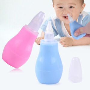 Nasensauger Weich Silikon-Saugteil Nasensekretsauger Baby Nasen Reiniger NEU og