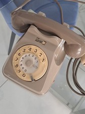 TELEFONO A ROTELLA GRIGIO SIP VINTAGE ANNI '70 '80 ITALTEL