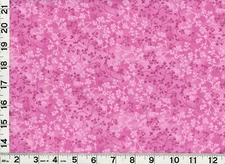 Small Pink Flowers of Leafy Vines on Pink Quilting Sewing Fabric by Yard #922