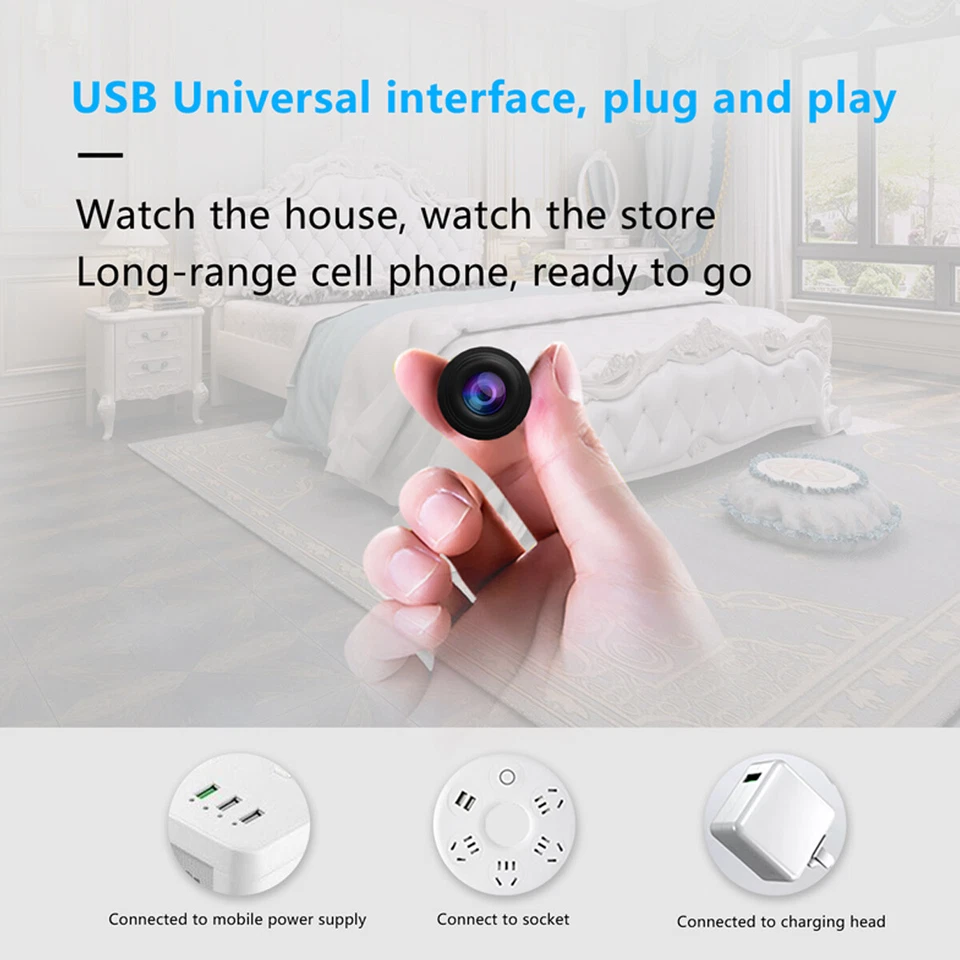 HD 1080P Mini WIFI Camera Recorder Home Security Motion Detection Camcorder 32G - Image 4 of 4