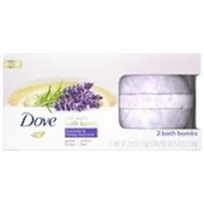 Dove Milk Swirls Lavender Honey Bath Bomb Duo, 2.8 oz