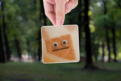 Cinnamon Toast Crunch Meme, Funny Cereal Sticker, Blank Stare Meme, Surreal Face