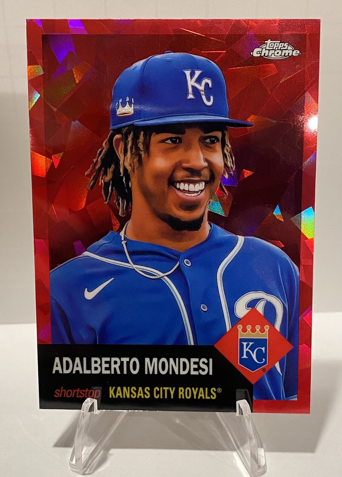 2022 Topps Chrome Platinum Anniversary ADALBERTO MONDESI Red Atomic #50/100