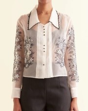 Bode Embroidered Pennyblack Top