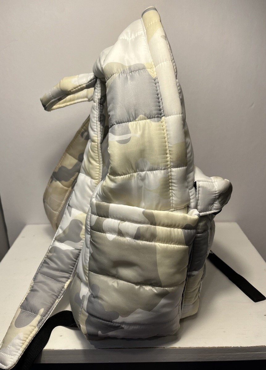 Rossignol UO Exclusive Puffer Backpack Bag White Camo Nylon  display picture 3