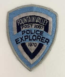 CALIFORNIA FOUNTAIN VALLEY POLICE EXPLORER POST #1007 PATCH ORANGE COUNTY #D62