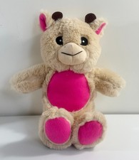 World Plush Inc. Brown  Pink Bear 15"