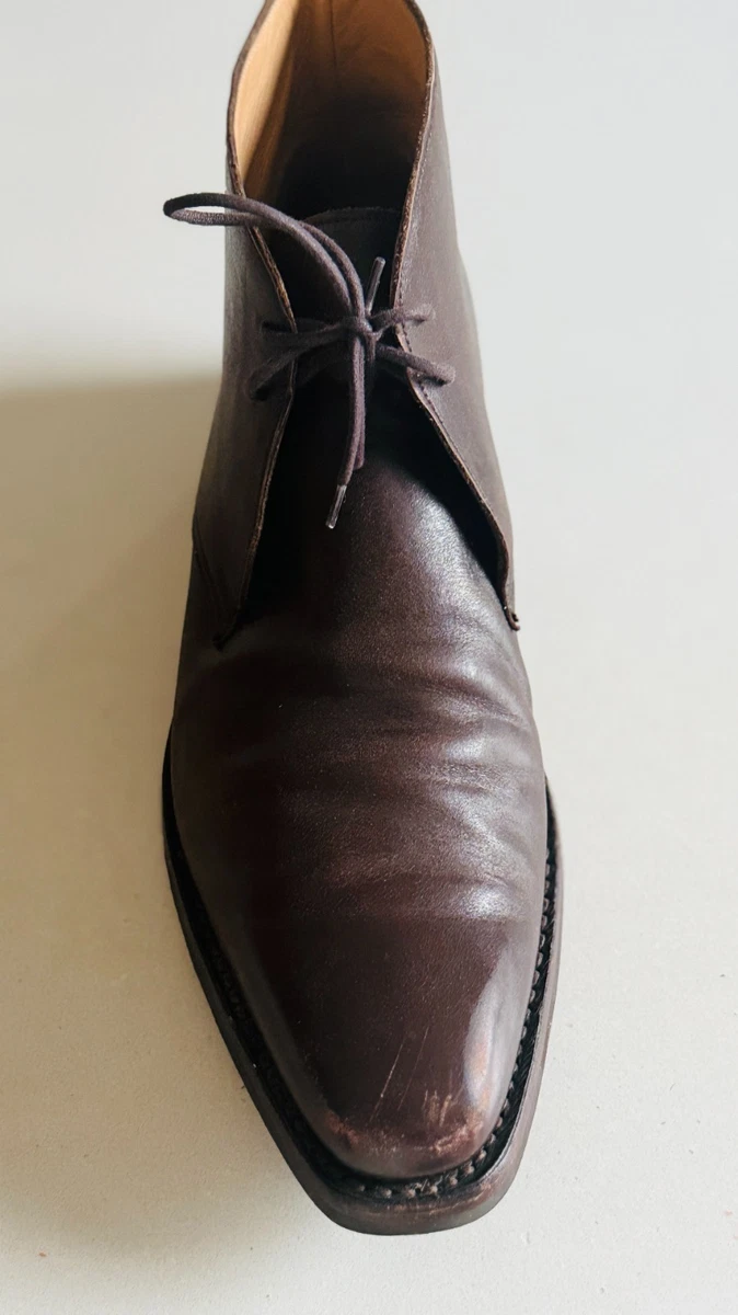 Black Leather Upper Crockett & Jones Boots for Men for Sale  display picture 3