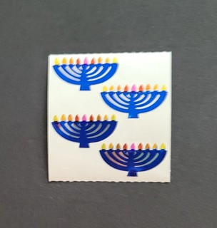 Pegatina Sandylion años 90 hoja original Mylar