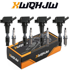 5 Ignition Coil Pack and Iridium Spark Plugs Kit UF764 93175, for Hyundai Sonata