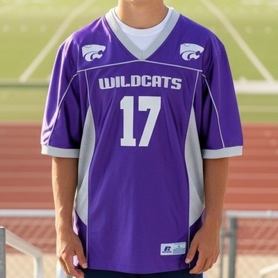 Russell Athletic Kansas State Wildcats Youth Jersey Purple XL 18/20 Number 17