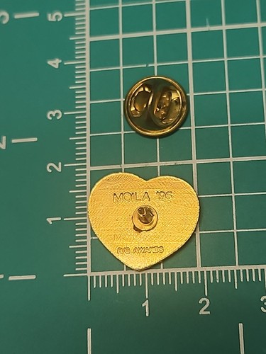 Vtg Freemason Masonic Shriner Moila 1995 Heart Shaped Gold Tone Lapel Pin - Picture 10 of 11